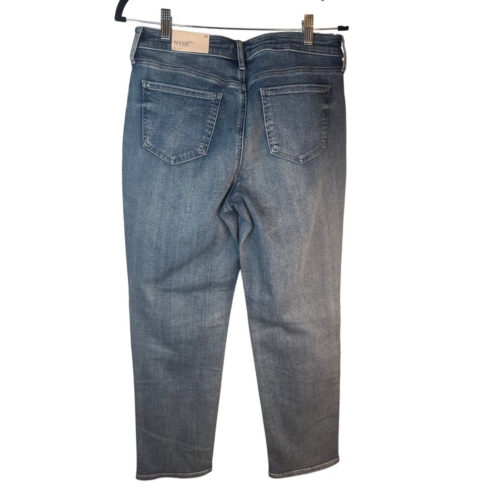 NYDJ Emma Relaxed Fit Size 10 Jeans Lift Tuck Technology Medium Wash NEW - Picture 2 of 14